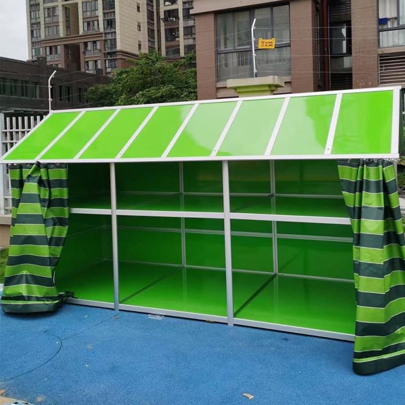 幼儿园室外玩具柜移铝合纳金储物柜防雨童4545布积木动推车轮胎车
