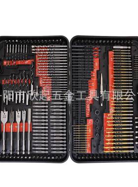 VLP欣热起卖木工246件钻头组套开孔器麻花钻批套水泥钻木工扁头钻