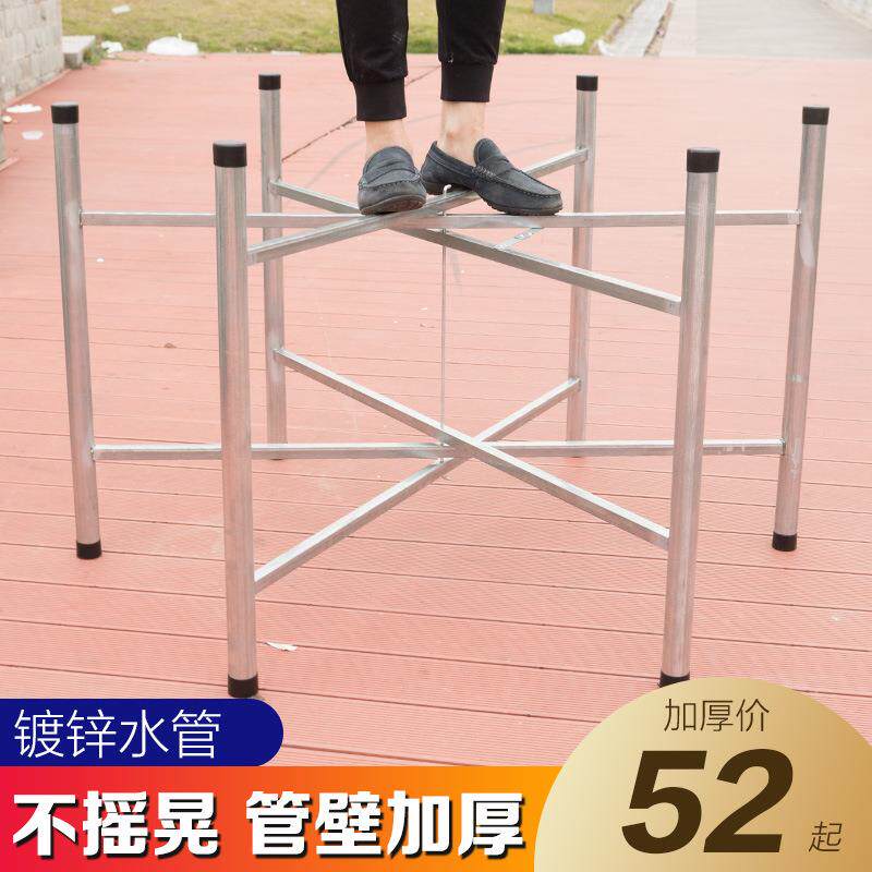 折圆桌叠桌子腿支架脚大板台支架台架733饭桌桌架子折叠餐支架
