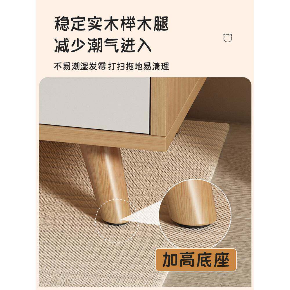 实木笼床头置物架小型床边柜咪专tb-85207属猫卧室猫舍储柜物柜收