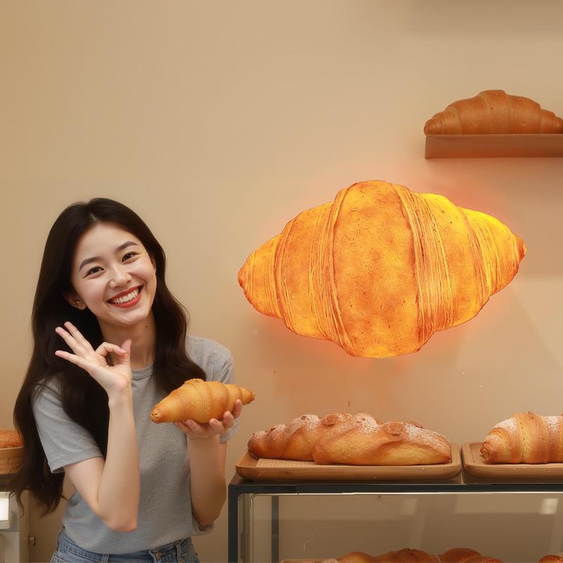 仿点真包蛋糕甜壁挂装饰摆件OBR商店墙头壁门发面光网红打卡装饰
