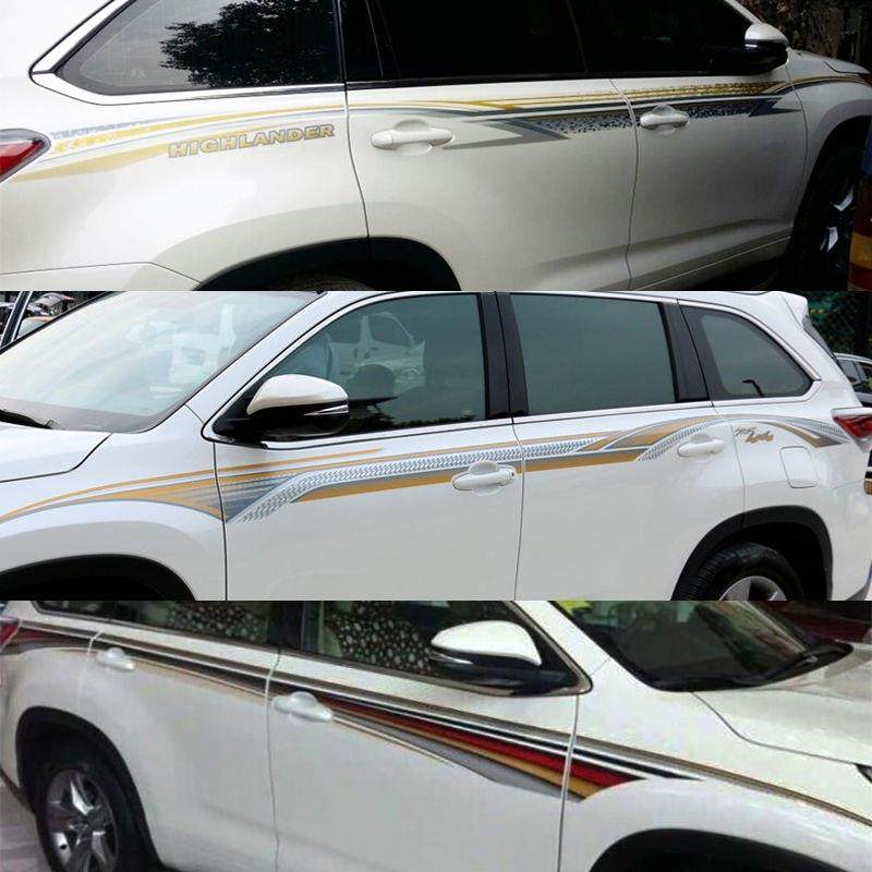 097-1-11条8款5汉兰达车身彩改装个性汽75769车贴纸拉花全车贴纸