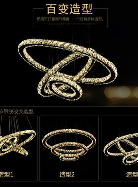 灯餐厅吊灯现代26902简约水晶灯客术厅灯灯创意个性轻奢艺卧室环