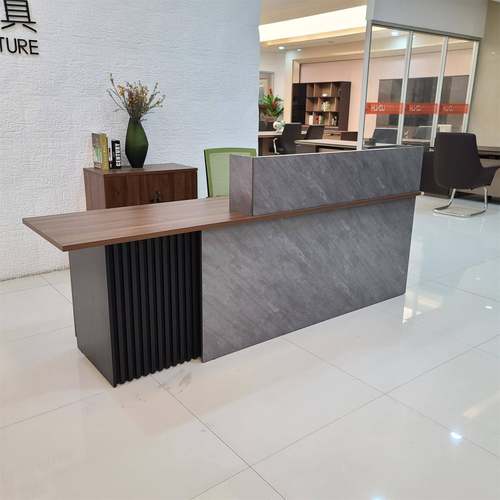 深圳办公家具前台接待台简约现代公司收银台咨询吧台迎宾柜台桌
