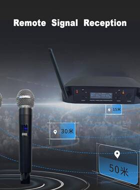 GAW-GLXD4专业防啸叫无线麦克风1拖2唱歌KTV音响家用麦克风系统