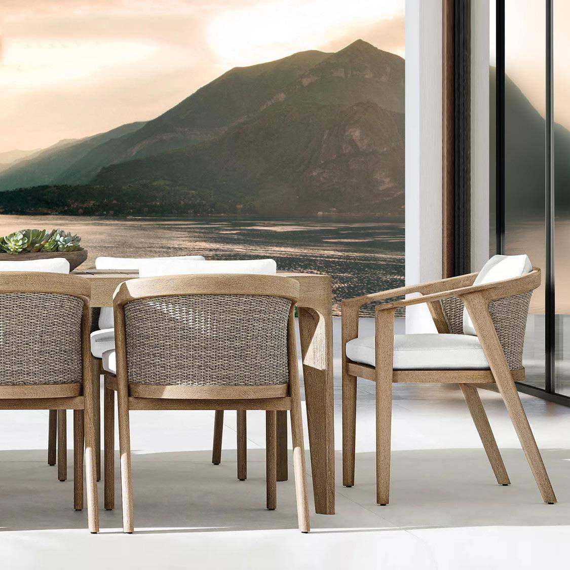 高档柚木户外休闲桌椅组合室外别墅庭院露台餐桌样板房实木家具,纺织面料/辅料/配套,纺织机械配件,淘宝优惠券,粉丝福利购,淘宝优惠卷