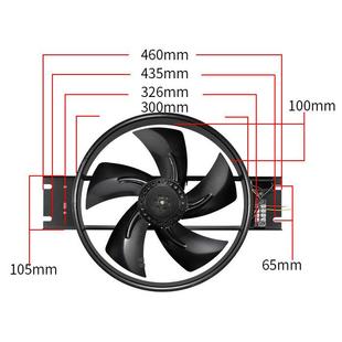 上海甲云300FZY6 D轴流风机220V50Hz200W0.75A外转子风机