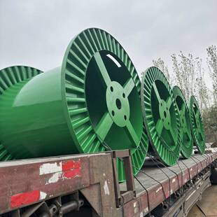 机用高速电缆盘双层高速全铁电缆轴盘冲压多种规格电缆铁盘轴盘