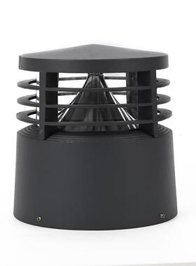 现代简约铝制圆柱形花园景观灯LED户外草坪灯别墅插地庭院灯