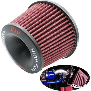 空气滤清器冬菇头汽车进气改装高流量空滤76mm通用空气滤芯