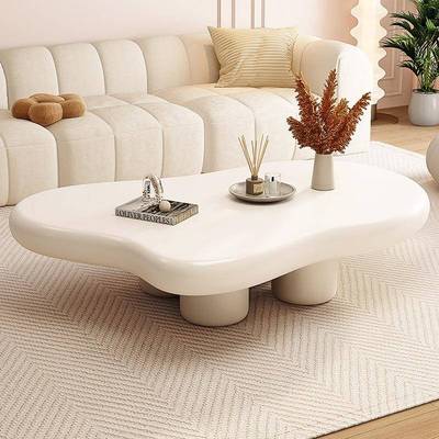 网红实木云朵茶几客厅款简约现代轻奢高级感小户型奶油风茶几