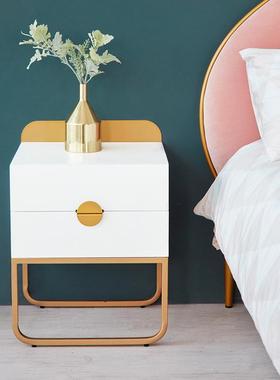 北欧简约床头柜现代别墅样板间小户型卧室储物抽屉柜收纳柜床边柜