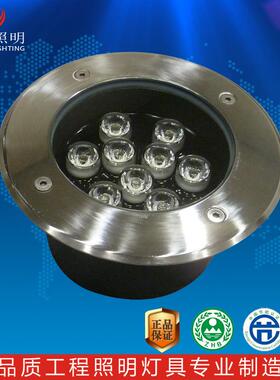 LED埋地灯6W绿光紫光暖光户外防水地灯公园庭院光灯直销