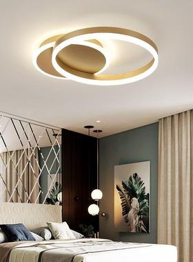 客厅灯2024年新款LED现代简约大气高档北欧圆环形大厅轻奢吸顶灯