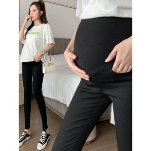 孕妇秋装托腹打底裤秋季怀孕裤子春秋外穿长裤弹力修身小脚铅笔裤