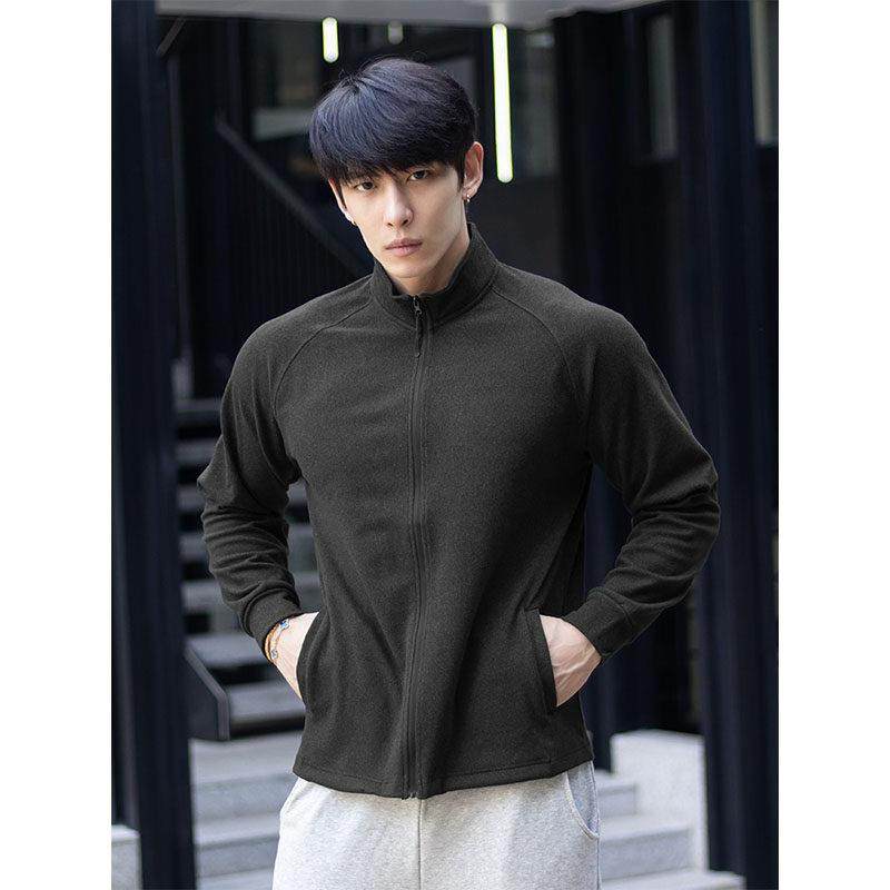 秋冬重磅保暖翻领长袖训练德绒打底衫拉链外套健身t恤修身内搭男,男装,T恤,淘宝优惠券,粉丝福利购,淘宝优惠卷