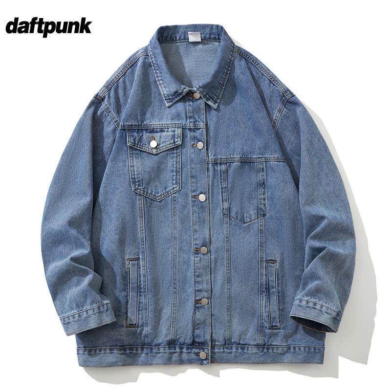 牛仔外套男秋季复古痞帅工装休闲夹克ins潮牌青少年百搭翻领上衣