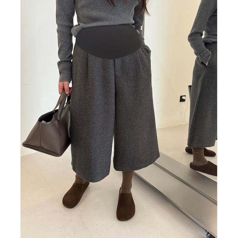孕妇裤子秋冬托腹高腰外穿阔腿裤毛呢加绒加厚八分裤小个子打底裤,孕妇装/孕产妇用品/营养,孕妇打底裤,淘宝优惠券,粉丝福利购,淘宝优惠卷
