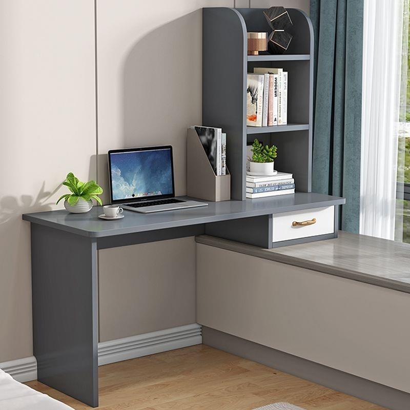 卧室放飘窗上书桌架一体电脑头桌阳CXV书台小型转角学习桌床梳妆