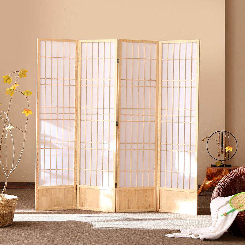 日式格屏风家可移动折叠居木质客厅隔断办公现SDJJ0806代酒店落地