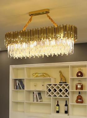 轻奢水晶吊灯不钢式客店厅42895餐厅奢华吊灯豪华酒别墅港锈设计