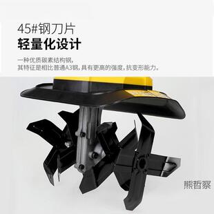 20v电动微松家土机小型用翻地机耕地旋耕机TBD2锄地挖土耕机松土