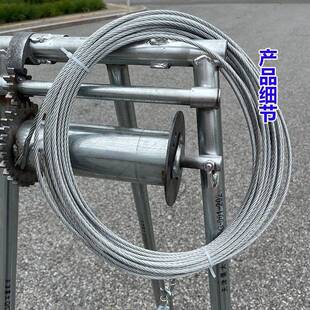 1潜水泵下架架加厚镀锌钢井管方管深水泵子手摇支架式井架子手摇