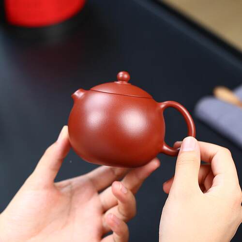 工厂直家供WNG源头龙蛋壶宜兴原矿紫泥茶壶全手紫纯砂壶茶具