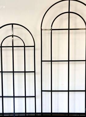 庆铁艺拱形背景花田喜婚事屏风婚置礼架迎宾区布花门橱窗装饰QWT