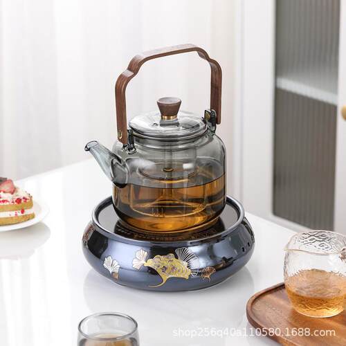耐热玻璃款煮茶RNC2025新煮茶器蒸茶壶加用厚耐高温壶电陶炉专烧