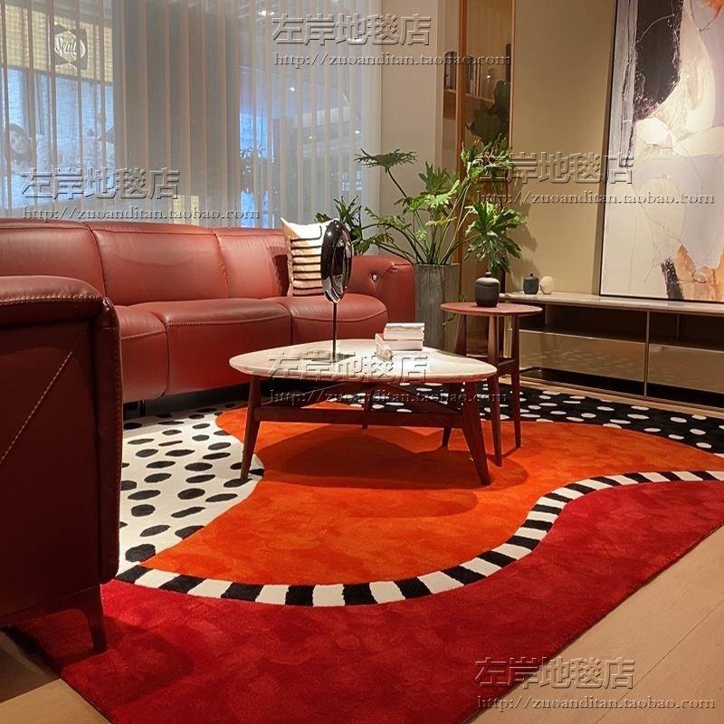 R1P轻奢红色美式法式样板房客厅沙发卧室UHZ床边书房间衣帽手V工