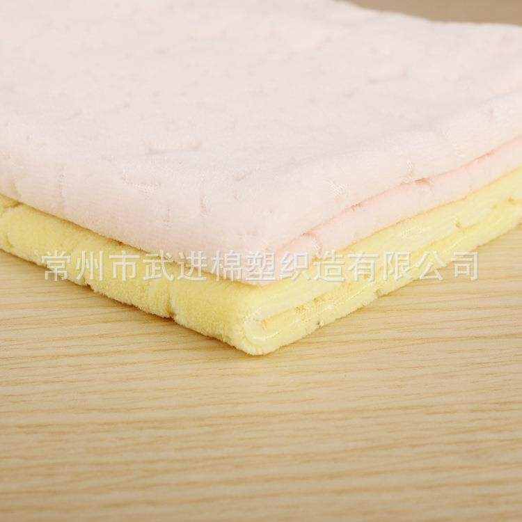 tpu复合纬编涤染色毛巾棉布婴儿尿垫毛ADV圈隔布厂家