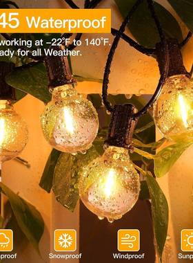 热卖欧规G4RQD0灯串户LE灯D灯户外串泡灯球泡灯串外装饰氛围灯