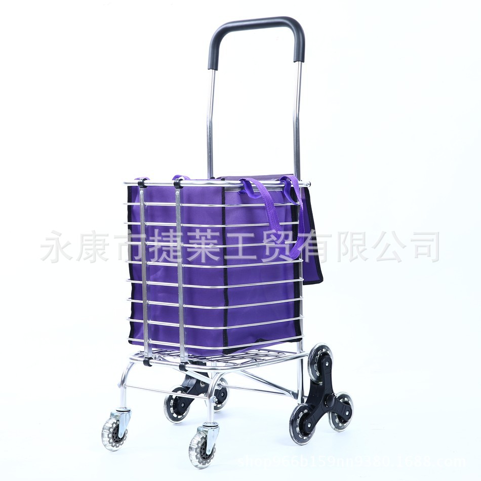 八轮铝合金折叠便携买菜车可定制