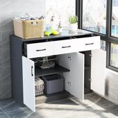 阳台物专用储收HLM纳置物柜大柜容量杂物柜柜子飘窗矮柜