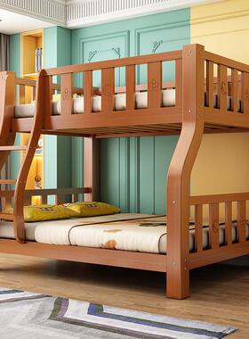 ARU童上多下铺儿木床实木床下床全套床全实木高低床大上人功能小