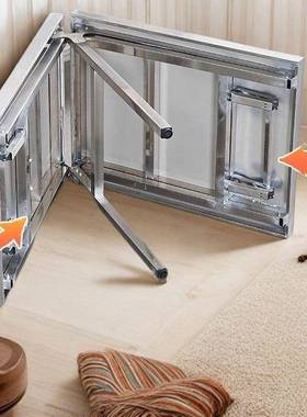 摆摊作长方形烧烤便携台式折叠桌厚桌不操锈钢工作台户YCG外特加