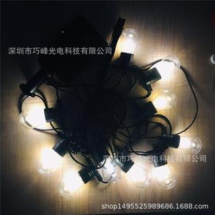 新款 G饰彩 LEE274太TPS阳能球0泡户外庭院铜线灯串10灯25灯圣诞D装