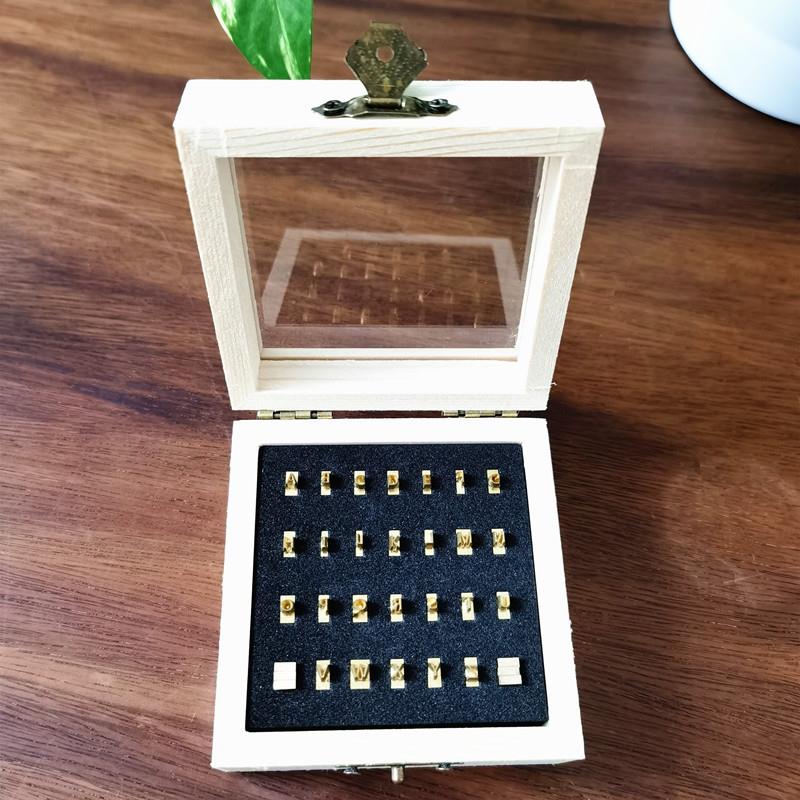 铜英文字母烙印铜模螺旋活模双排字母loog皮革性签名XWK烫印字铜