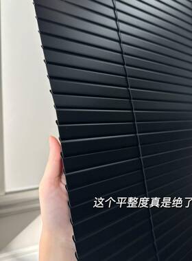 德窗国黑色免打孔叶百卫F959T88M生间厨房浴室办帘公室遮光遮阳定