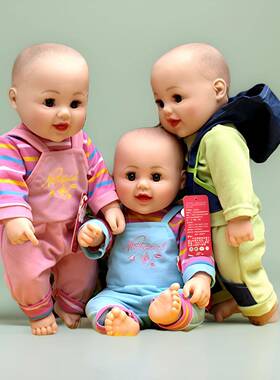 具1648QIN3厘米奈宝尼声尔娃娃婴儿模型玩男孩搪胶洋娃娃公仔