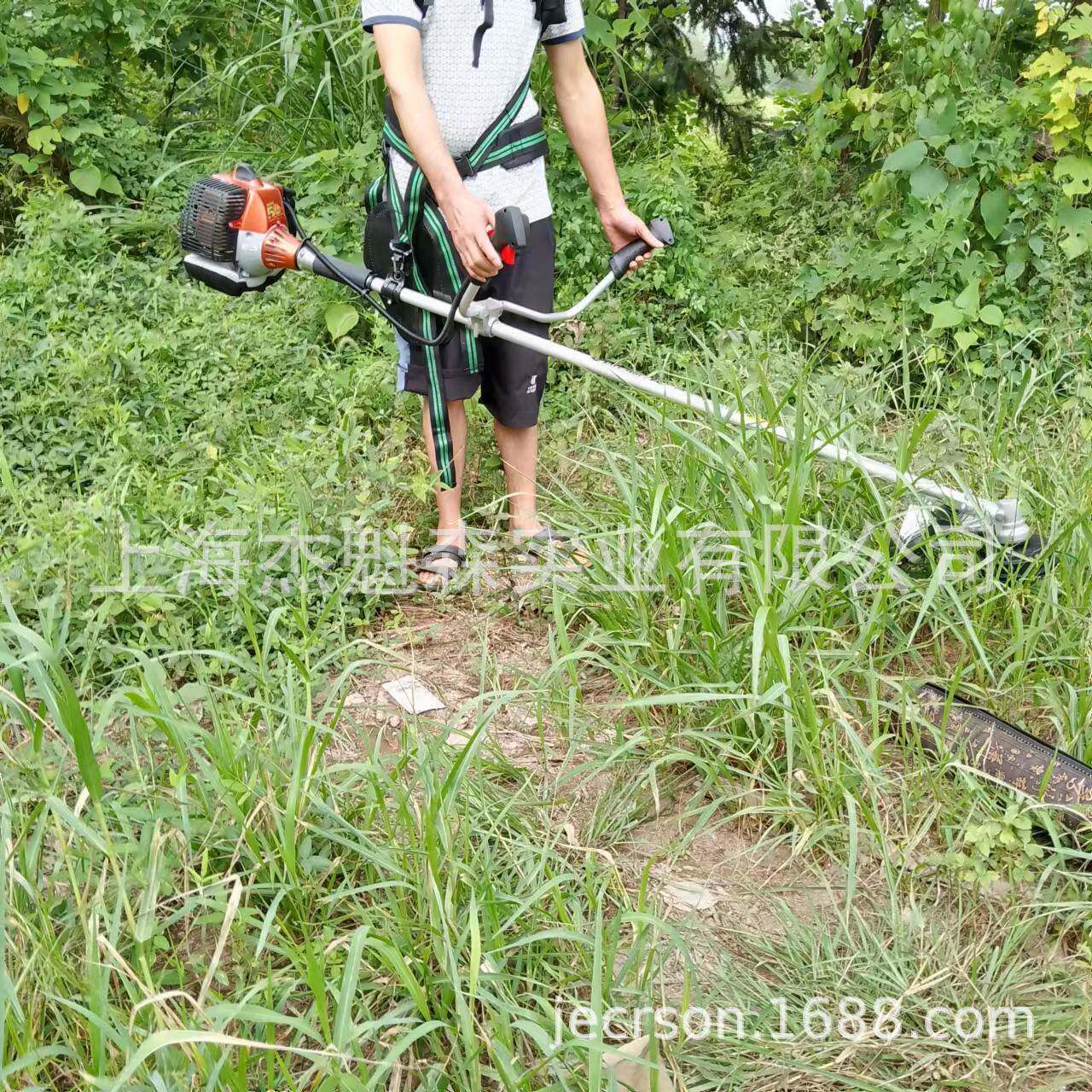 玛OM0435Y二冲程侧挂式割草机打草机欧油汽家PLO用除草机草坪修剪