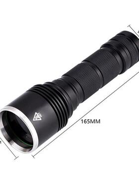 紫外手电筒3HGD01136nm铝合金验荧光测固5化钞15W大功率U检V紫光