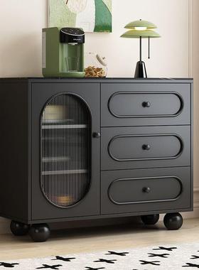 实餐边木柜可定制储物法式靠墙奶柜收纳柜油风茶GES水柜子厨房柜