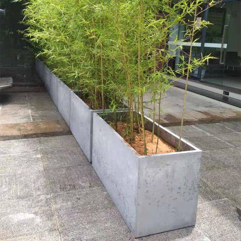 泥花盆115特大水长地面绿植种菜方围墙隔槽断楼顶天台镁泥花箱坛