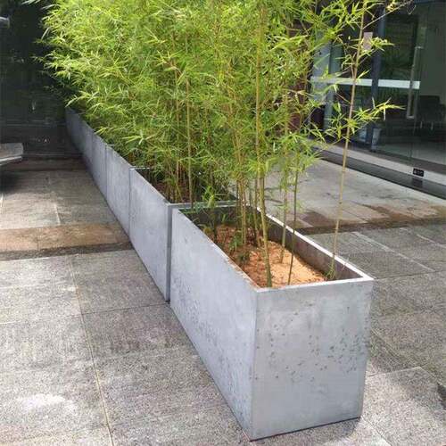 泥花盆115特大水长地面绿植种菜方围墙隔槽断楼顶天台镁泥花箱坛