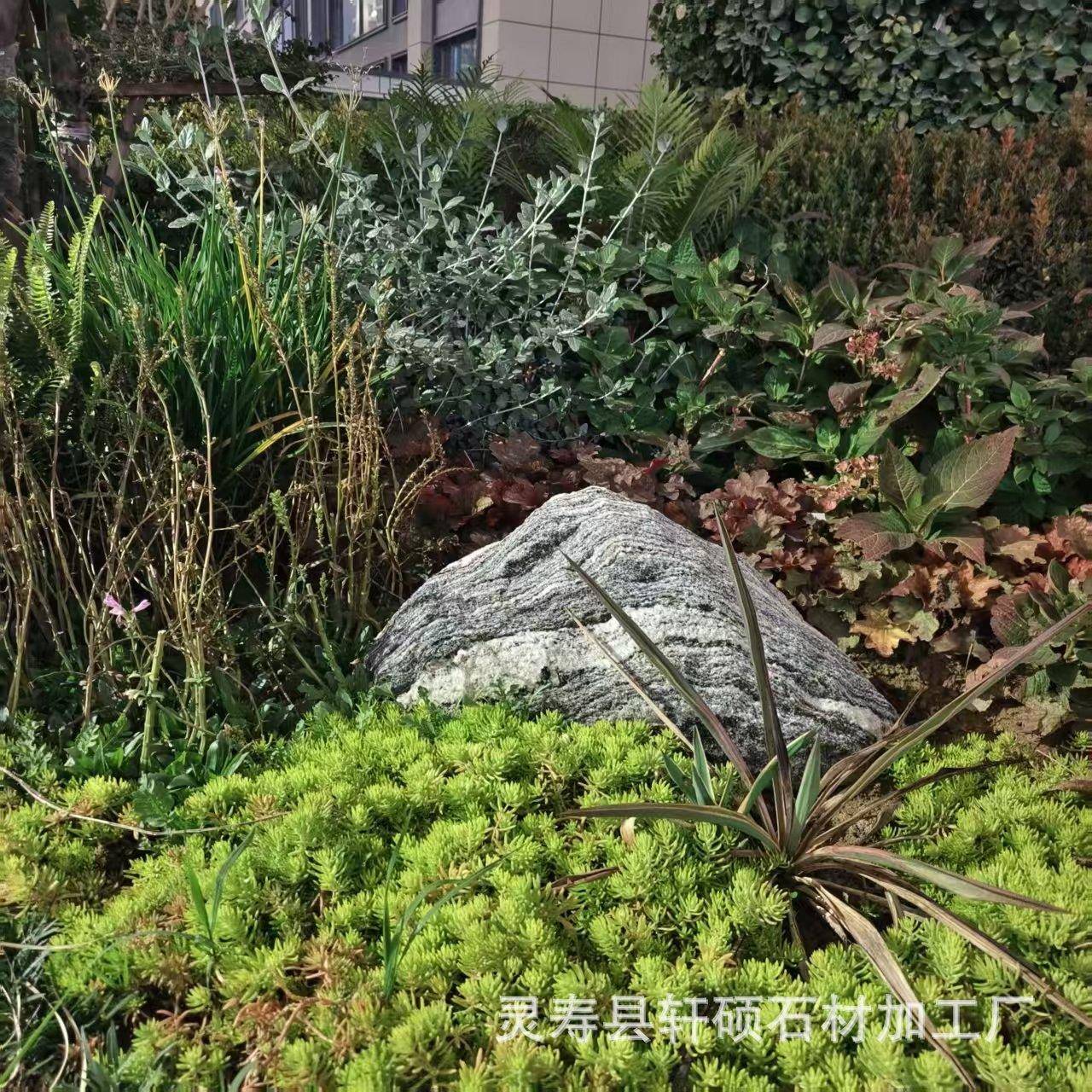 雪石鹅卵石切园林景景观公园造水系假片山刻字小型室558浪内装饰