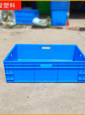 80*00*2周30KVS物流箱蓝色塑料转0箱汽配收纳箱可6带盖PP物流加厚