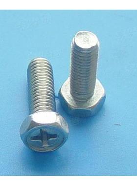 GB29.2不锈机钢304十字外六角头凹穴螺钉CDQM4*10十字机螺钉