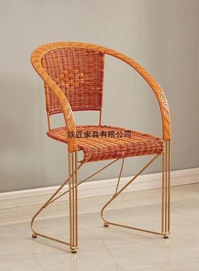 减靠编背压椅钢弹跳藤椅编织藤筋椅子小孩成人凳子JSW靠背椅跳跳